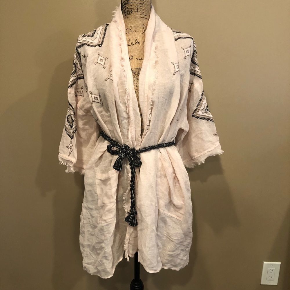 NWT Free People Isabella Embroidered Robe XS - Picture 4 of 6